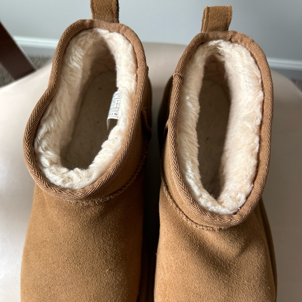 UGG brown suede Ultra Mini platform boots - Picture 3 of 7